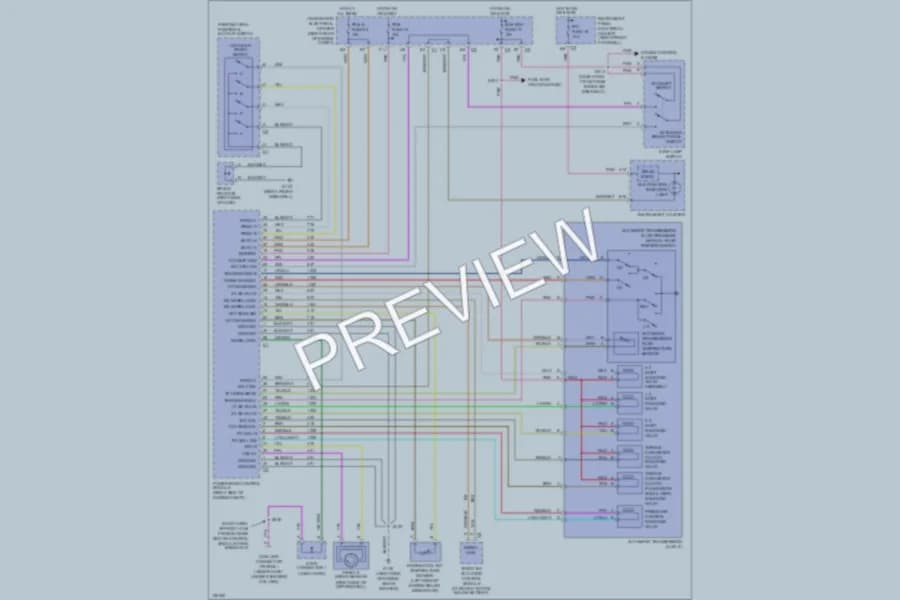 2000 Chevrolet Corvette Transmission wiring diagram preview
