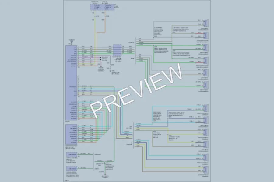 2000 Chevrolet G1500 Radio wiring diagram preview with protected circuit layout