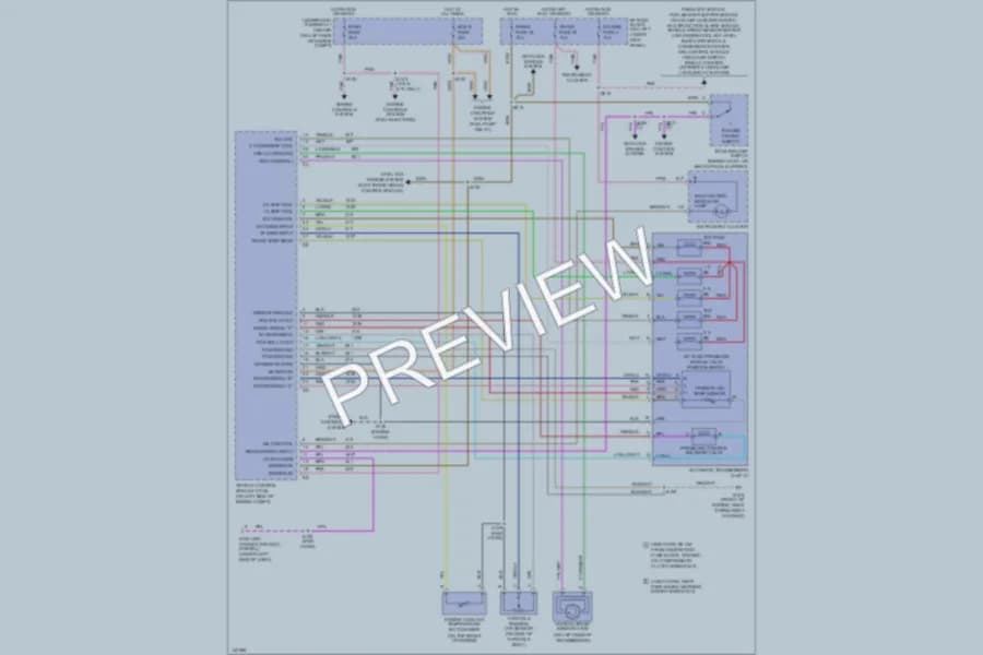 2000 Chevrolet G2500 Transmission wiring diagram preview with protected circuit layout
