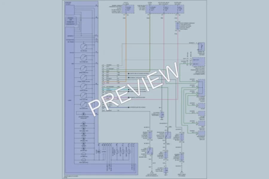 2000 Chevrolet K1500Suburban Instrument Cluster wiring diagram preview