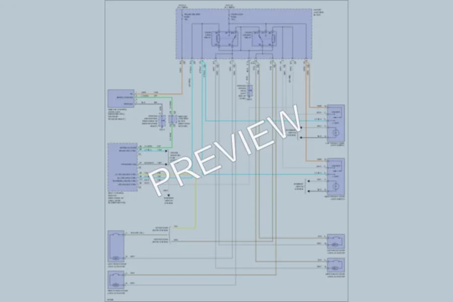 2000 Chevrolet Malibu Power Door Locks wiring diagram preview