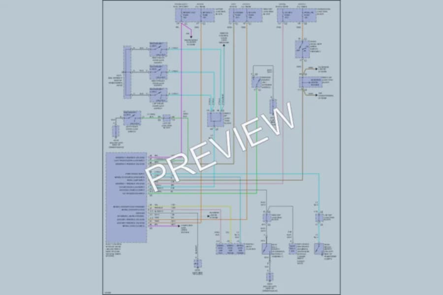 2000 Chevrolet Malibu Warning Systems wiring diagram preview
