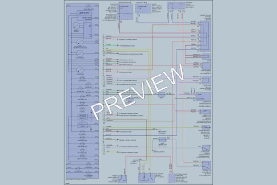 2000 Chevrolet Prizm Instrument Cluster wiring diagram preview
