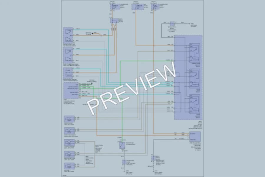 2000 Chevrolet S10 Power Door Locks wiring diagram preview