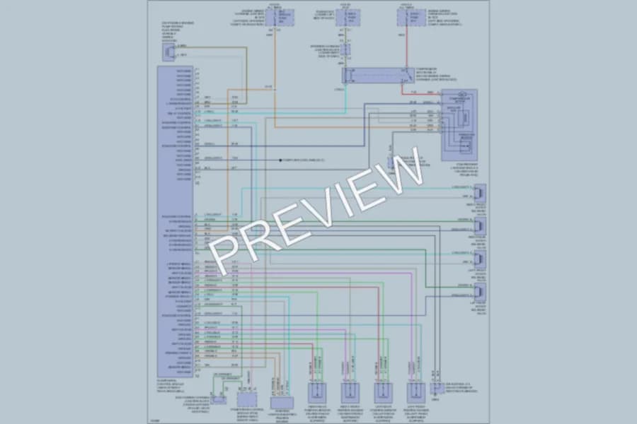 2000 Chevrolet Tahoe Electronic Suspension wiring diagram preview