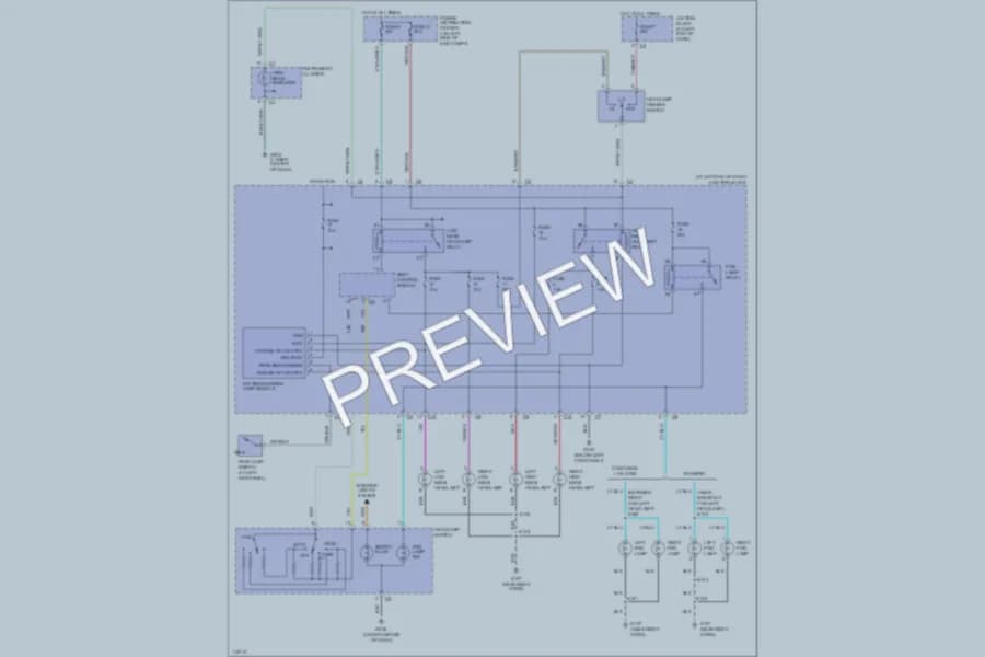 2000 Chrysler 300M Headlights wiring diagram preview