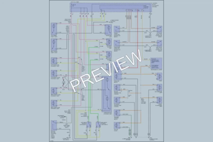 2000 Chrysler 300M Interior Lights wiring diagram preview