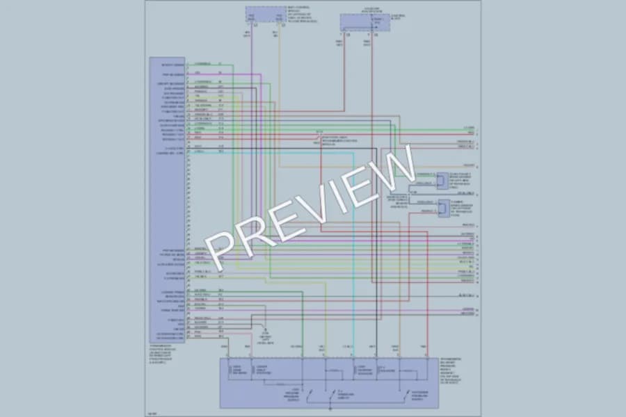 2000 Chrysler 300M Transmission wiring diagram preview