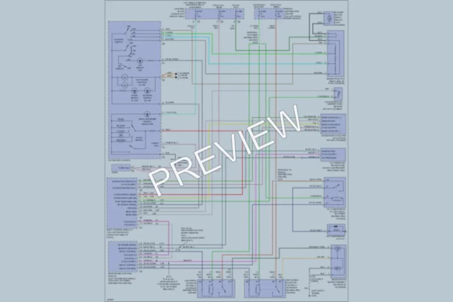 2000 Chrysler Cirrus Air Conditioning wiring diagram preview