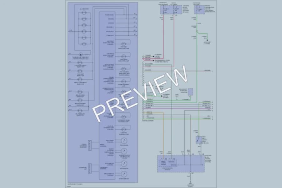 2000 Chrysler Cirrus Instrument Cluster wiring diagram preview