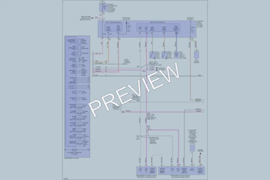 2000 Chrysler GrandVoyager Instrument Cluster wiring diagram preview