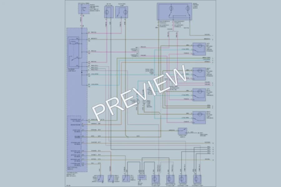 2000 Chrysler GrandVoyager Interior Lights wiring diagram preview