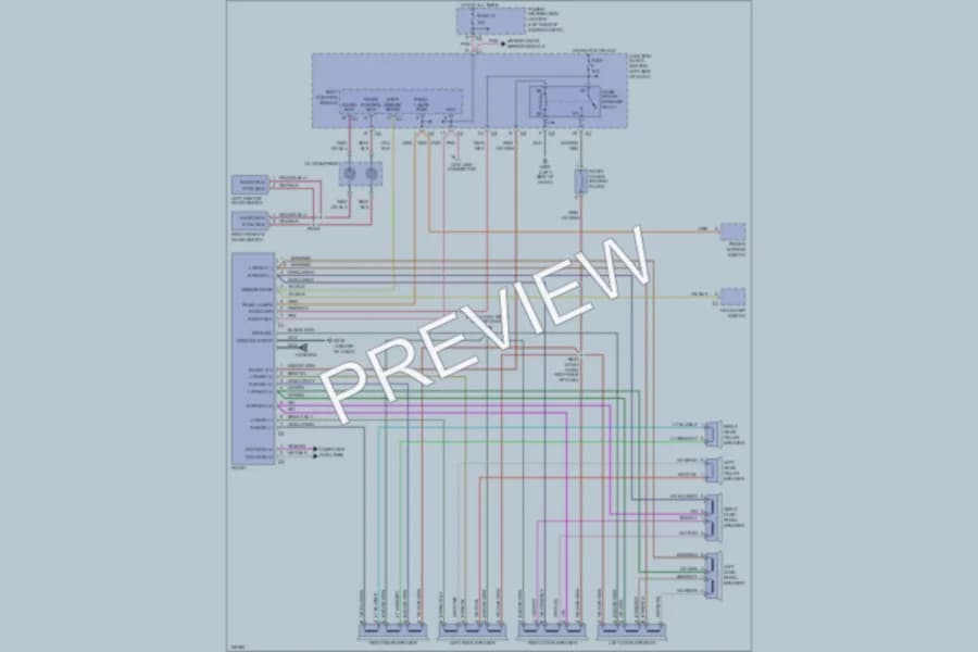 2000 Chrysler GrandVoyager Radio wiring diagram preview