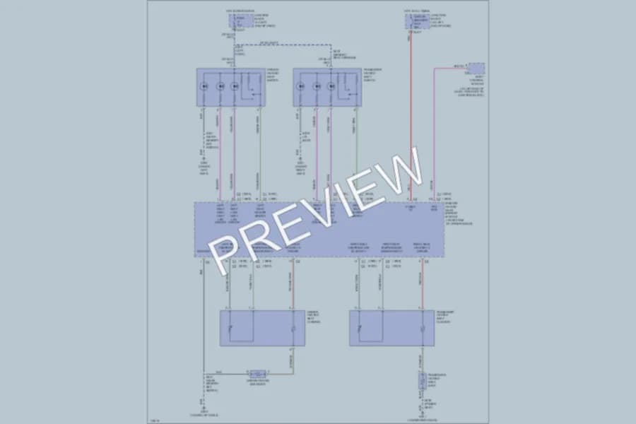2000 Chrysler LHS Power Seats wiring diagram preview
