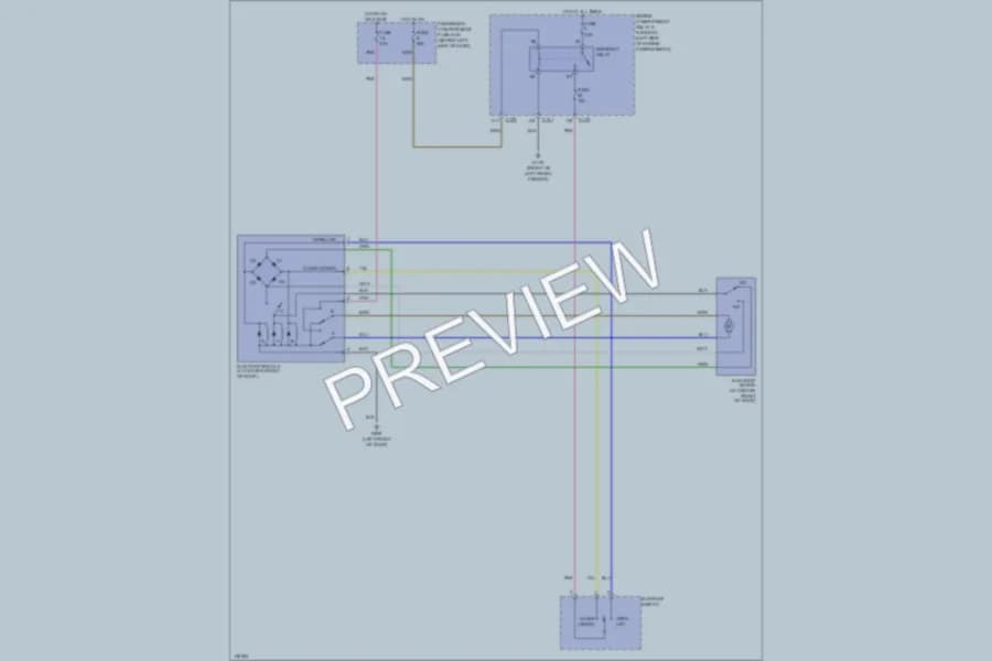 2000 Daewoo Leganza Power Top Sunroof wiring diagram preview