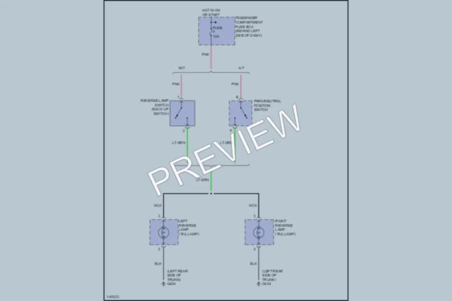 2000 Daewoo Nubira Exterior Lights wiring diagram preview