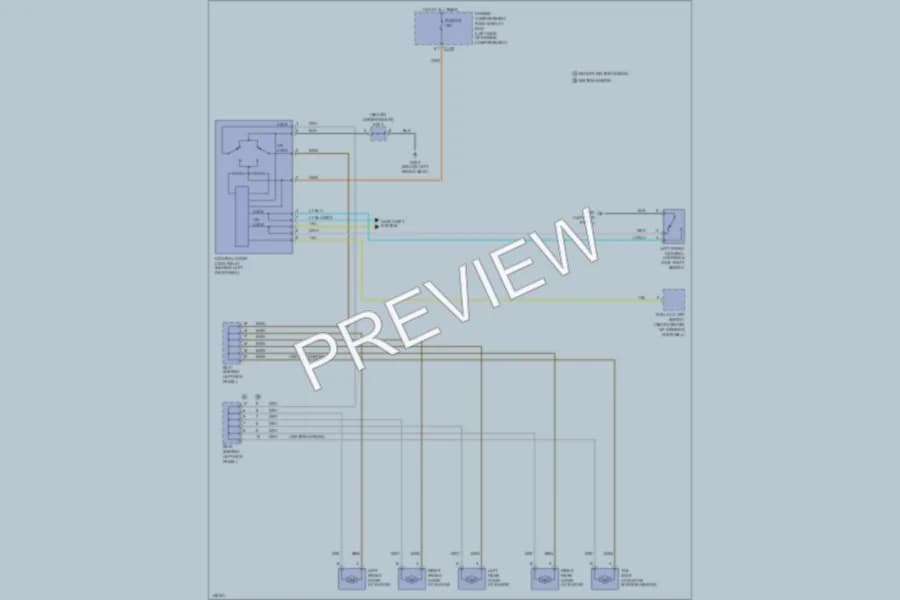 2000 Daewoo Nubira Power Door Locks wiring diagram preview