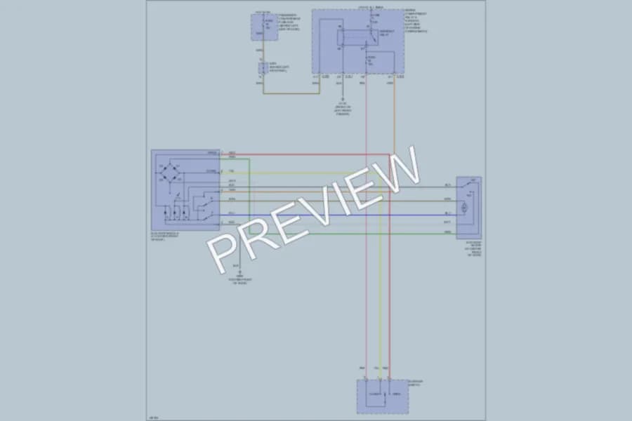 2000 Daewoo Nubira Power Top Sunroof wiring diagram preview