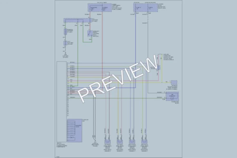 2000 Dodge Avenger Anti Lock Brakes wiring diagram preview