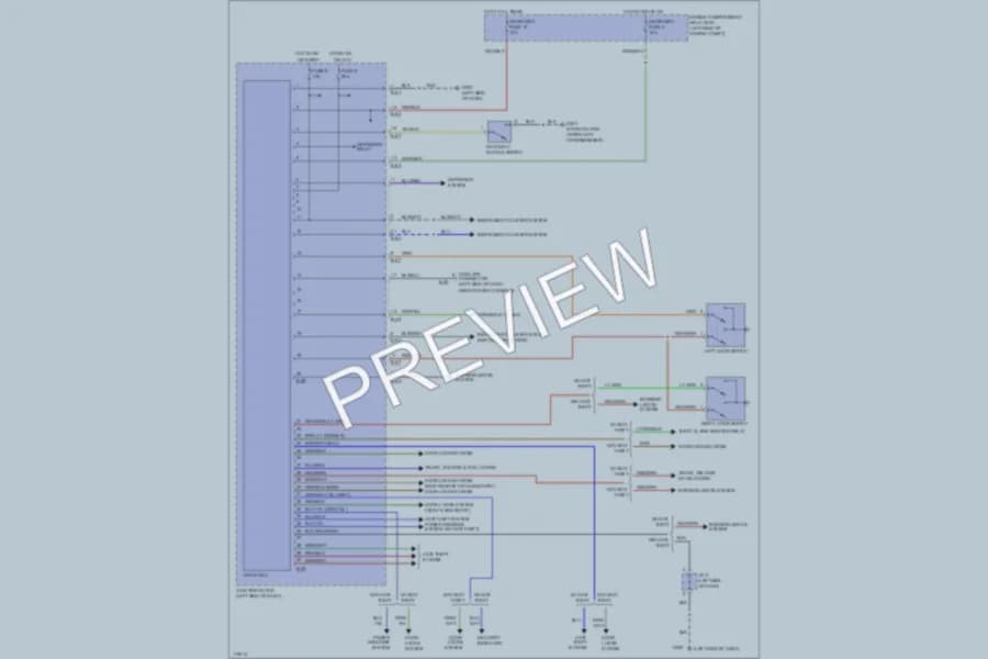 2000 Dodge Avenger Body Computer wiring diagram preview