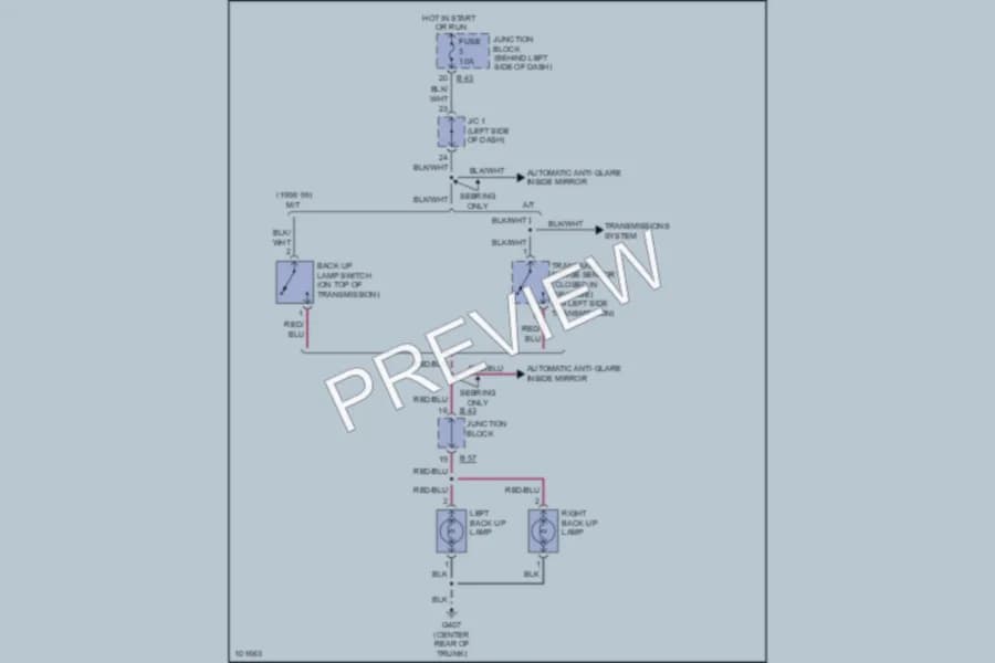 2000 Dodge Avenger Exterior Lights wiring diagram preview
