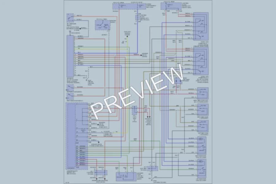 2000 Dodge Avenger Power Door Locks wiring diagram preview
