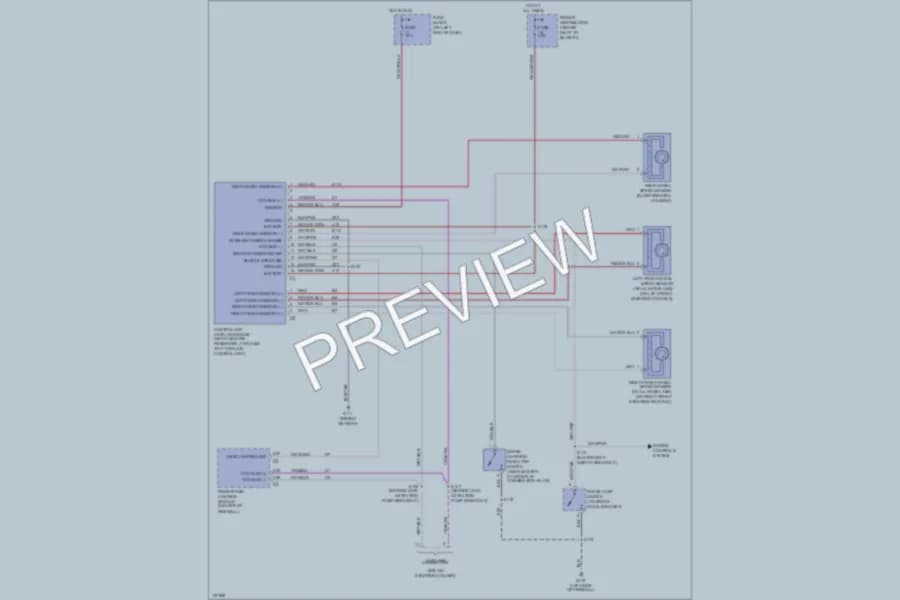 2000 Dodge B2500 Anti Lock Brakes wiring diagram preview with protected circuit layout
