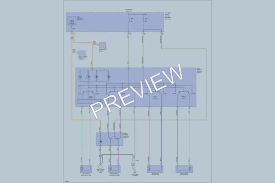 2000 Dodge Caravan Power Windows wiring diagram preview