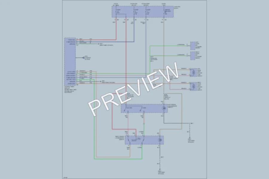 2000 Dodge Dakota Power Door Locks wiring diagram preview