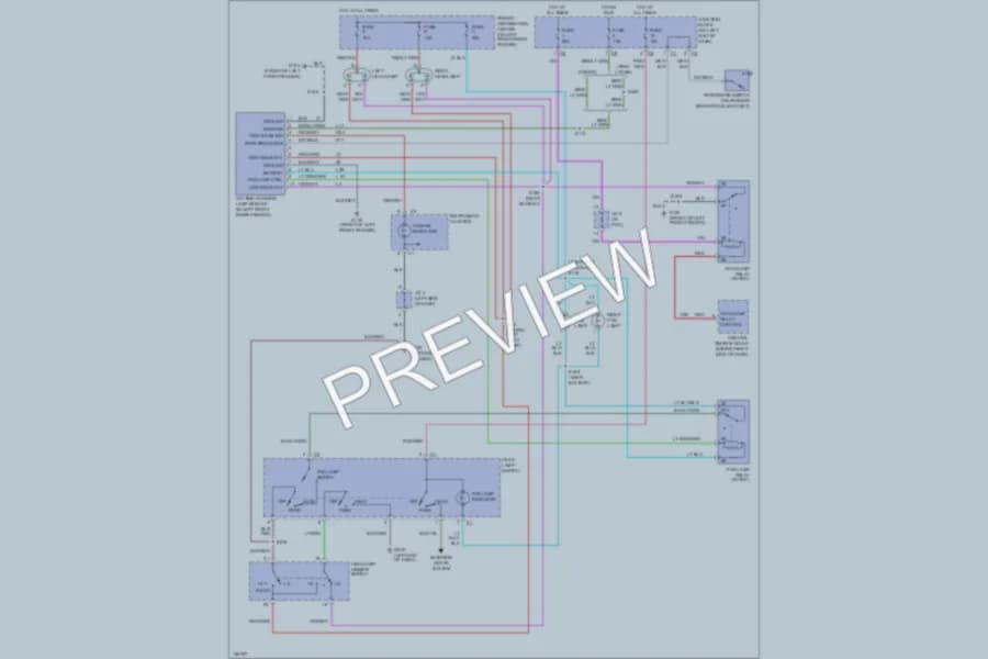 2000 Dodge Durango Headlights wiring diagram preview