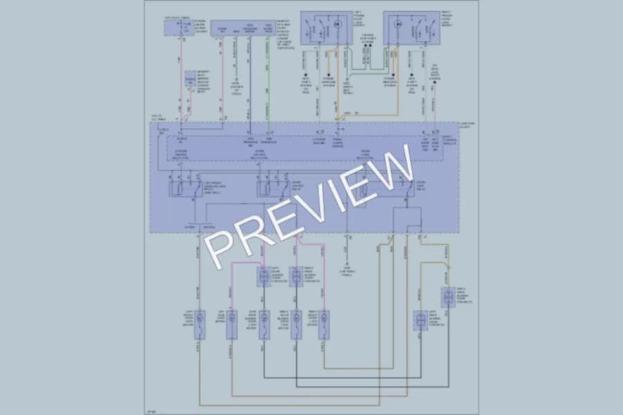 2000 Dodge GrandCaravan Power Door Locks wiring diagram preview