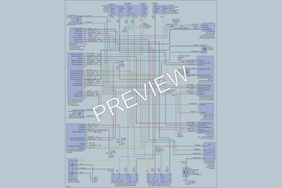 2000 Dodge Intrepid Air Conditioning wiring diagram preview