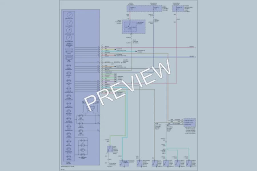 2000 Dodge Neon Instrument Cluster wiring diagram preview