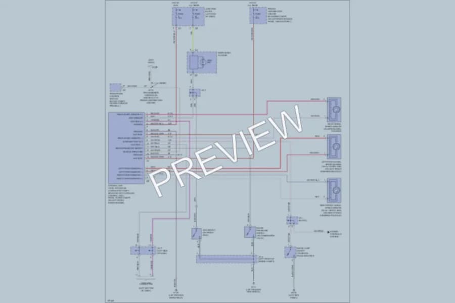 2000 Dodge R3500 Anti Lock Brakes wiring diagram preview with protected circuit layout