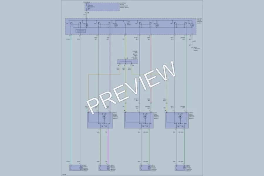2000 Dodge Stratus Power Windows wiring diagram preview