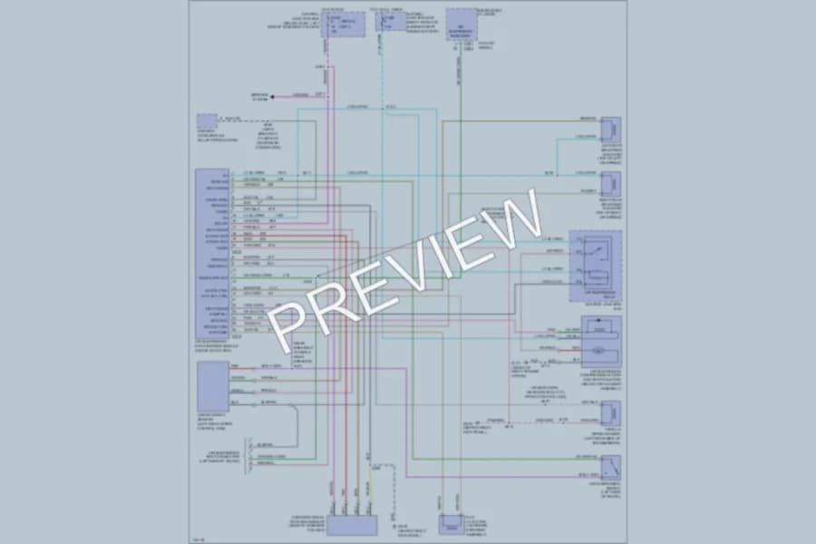 2000 Ford CrownVictoria Electronic Suspension wiring diagram preview