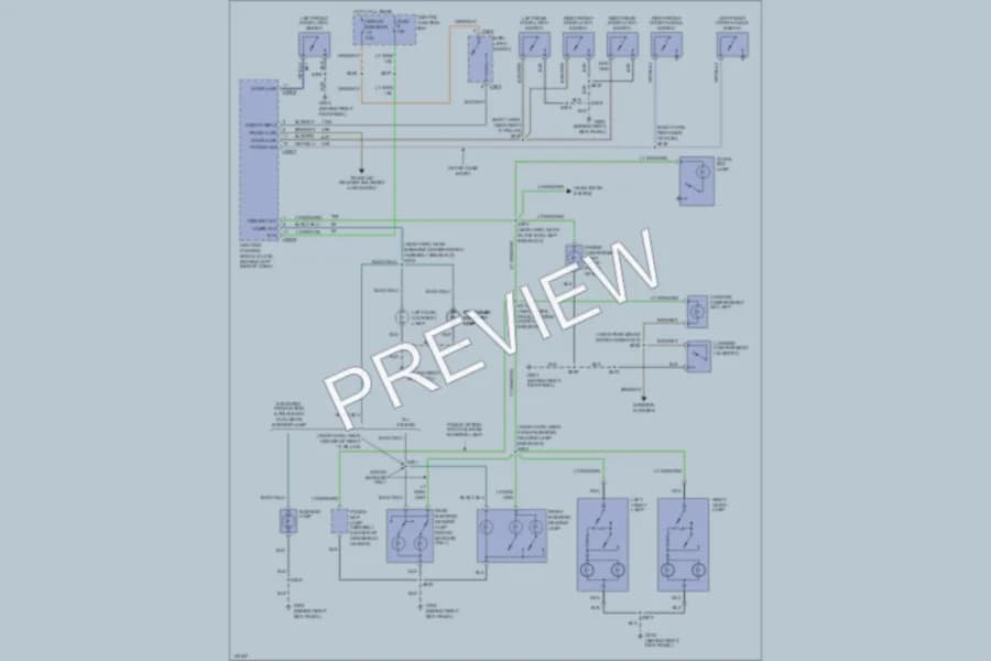 2000 Ford CrownVictoria Interior Lights wiring diagram preview