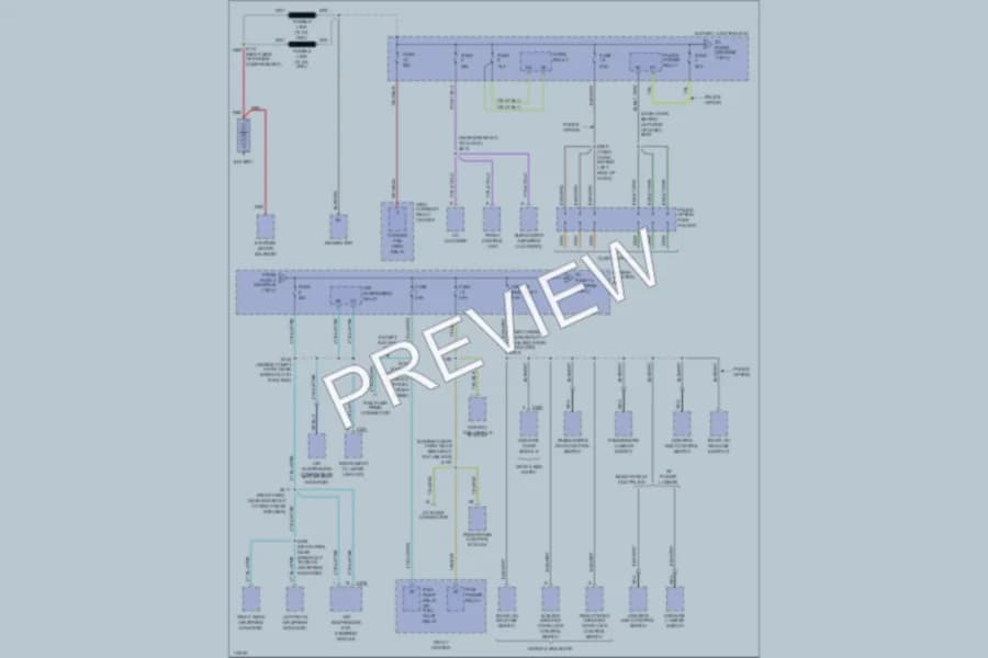 2000 Ford CrownVictoria Power Distribution wiring diagram preview