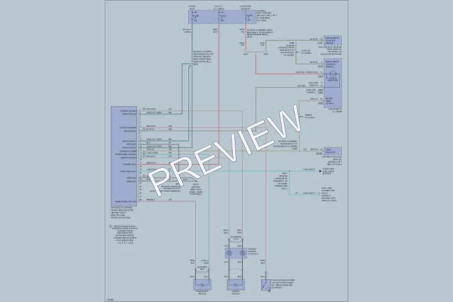2000 Ford CrownVictoria Supplemental Restraints wiring diagram preview