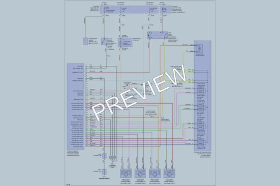 2000 Ford Escort Anti Lock Brakes wiring diagram preview