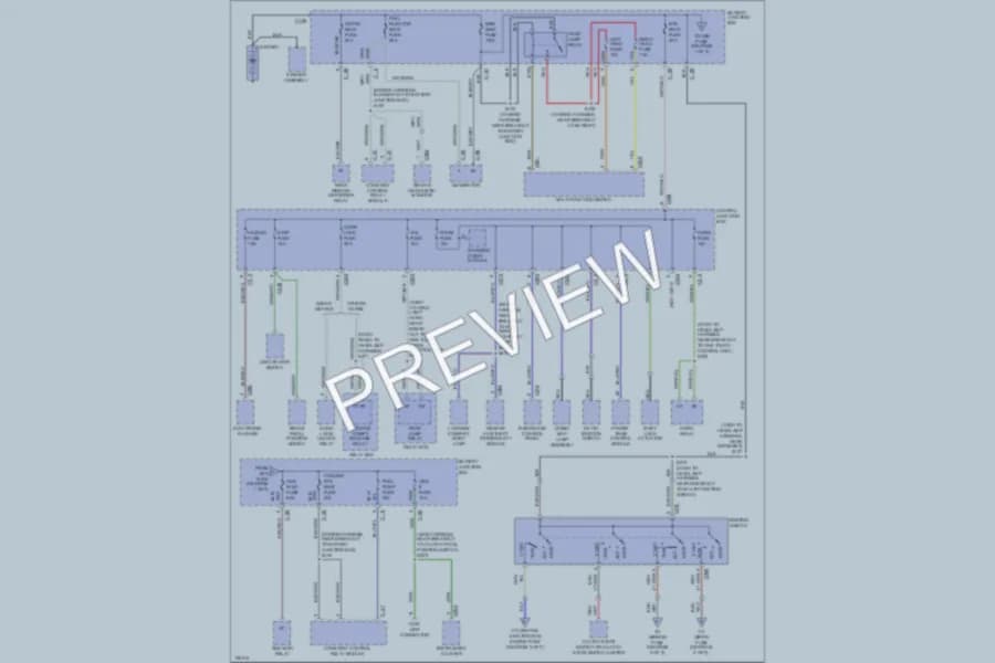 2000 Ford Escort Power Distribution wiring diagram preview