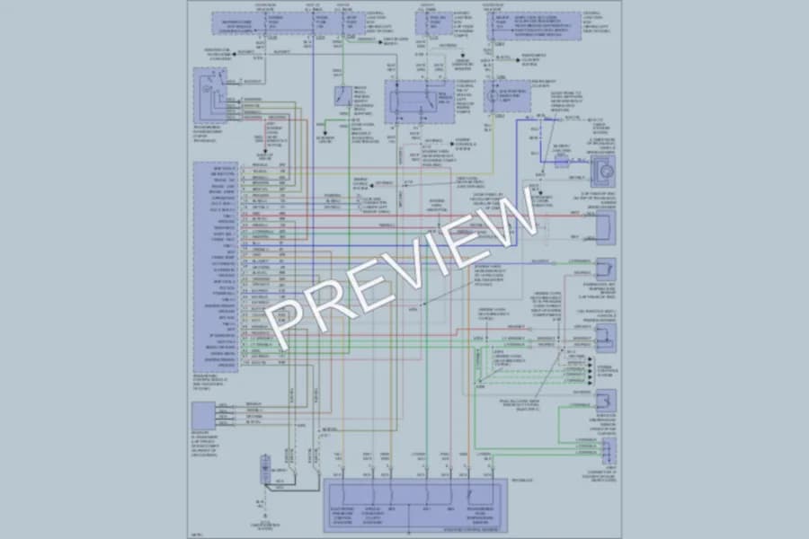 2000 Ford Escort Transmission wiring diagram preview