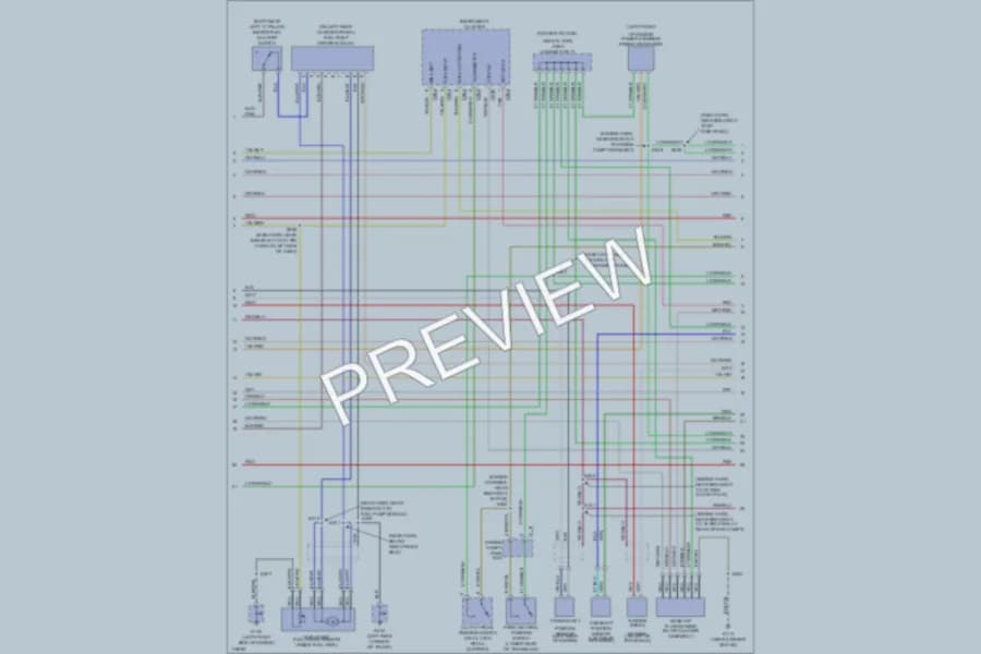 2000 Ford EscortZX2 Engine Performance wiring diagram preview
