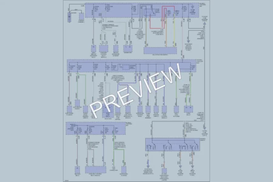 2000 Ford EscortZX2 Power Distribution wiring diagram preview