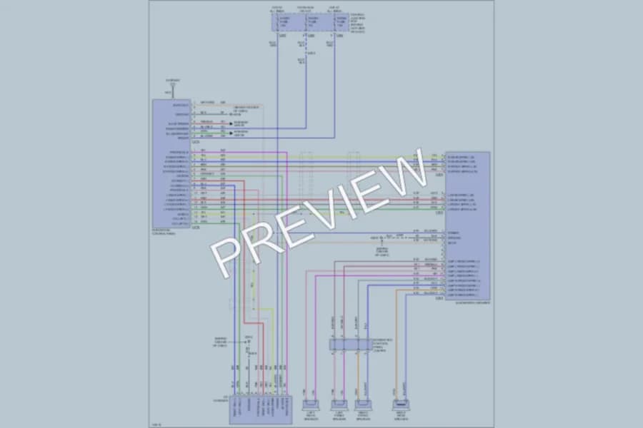 2000 Ford EscortZX2 Radio wiring diagram preview