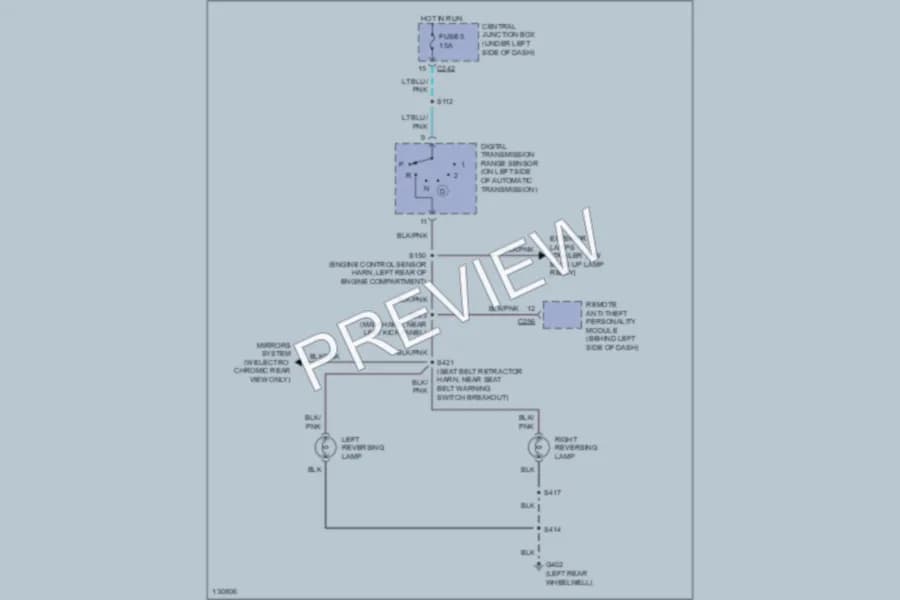 2000 Ford Expedition Exterior Lights wiring diagram preview