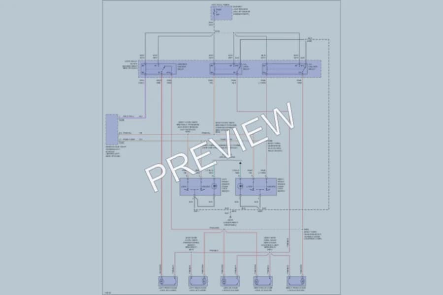 2000 Ford Expedition Power Door Locks wiring diagram preview