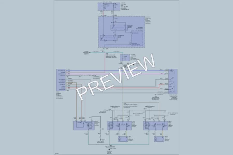 2000 Ford Expedition Power Top Sunroof wiring diagram preview