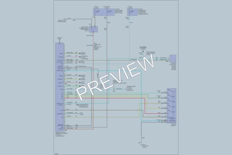 2000 Ford Explorer Anti Theft wiring diagram preview
