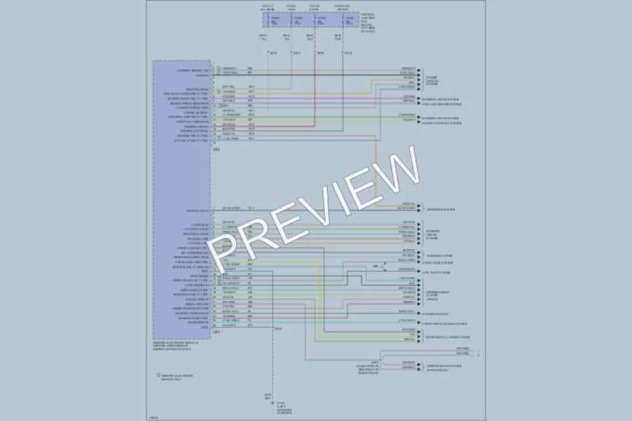 2000 Ford Explorer Body Computer wiring diagram preview